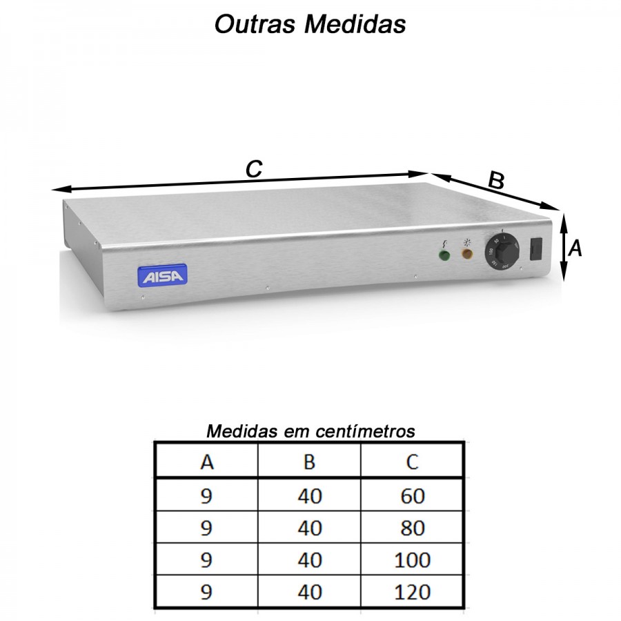 Pista Quente Analógica 40 x 80 - Aisa
